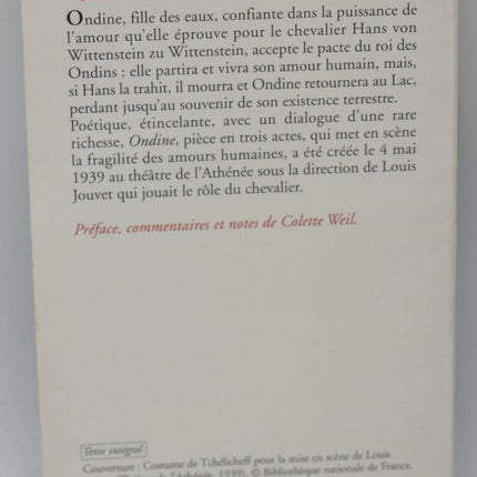 Ondine - Jean Giraudoux - 2003 - Buch