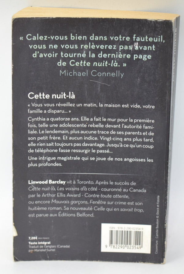 Cette nuit-là - Linwood Barclay - 2015 - livre