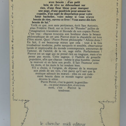 Gedanken – Pierre Perret – 1979 – Buch