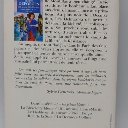The Blue Bicycle Volume 2 - 101, Avenue Henri-Martin - 1942-1944 - Régine Deforges - 2000 - book