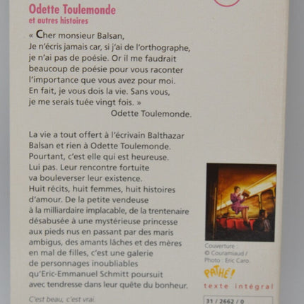 Odette Toulemonde and Other Stories - Éric-Emmanuel Schmitt - 2009 - book