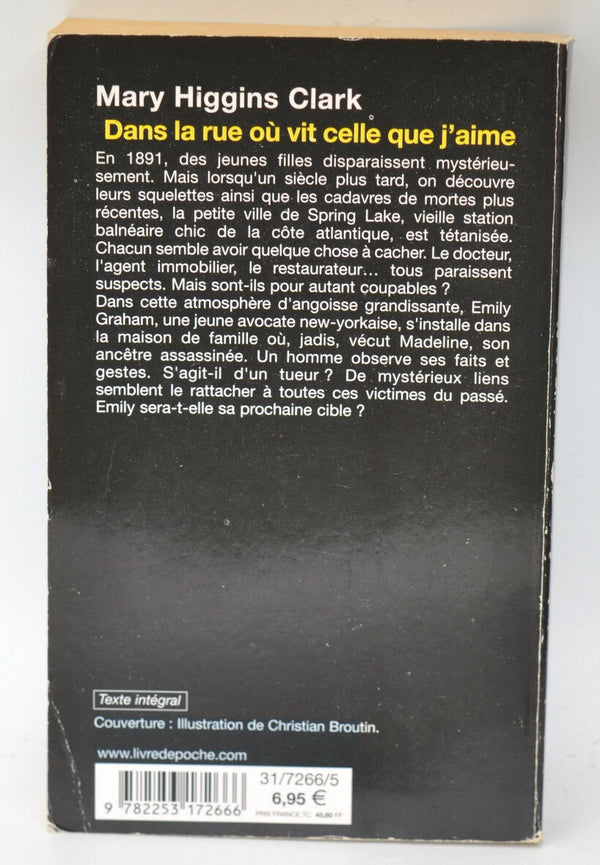 Dans la rue où vit celle que j'aime - Mary Higgins Clark - livre