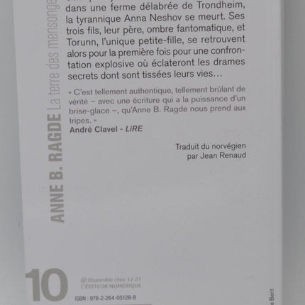 La terre des Mensonges - Anne B. Ragde - livre