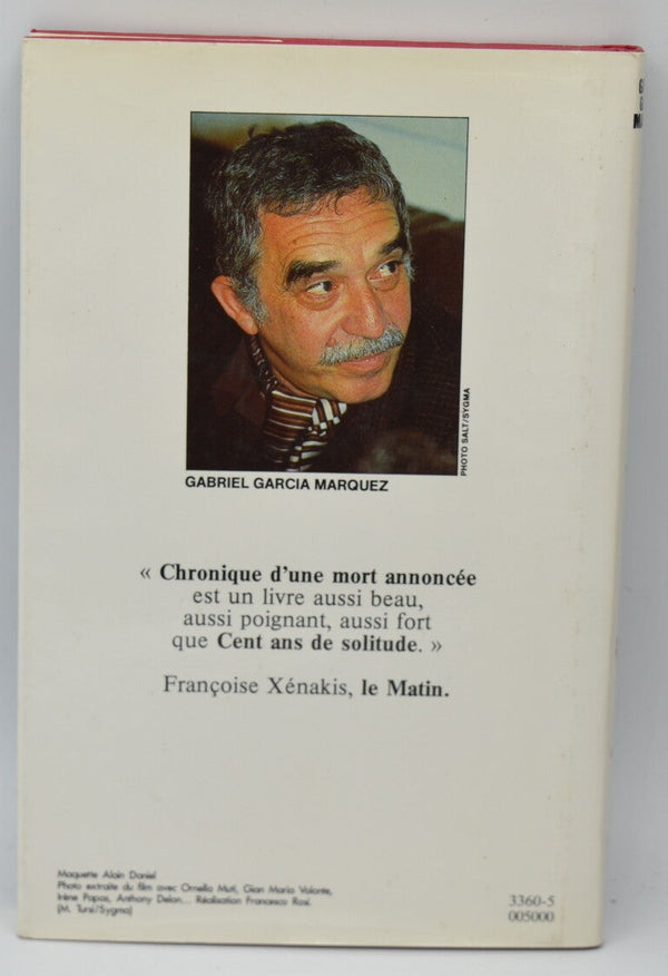 Chronique d'une mort annoncée - Marquez Gabriel Garcia - livre