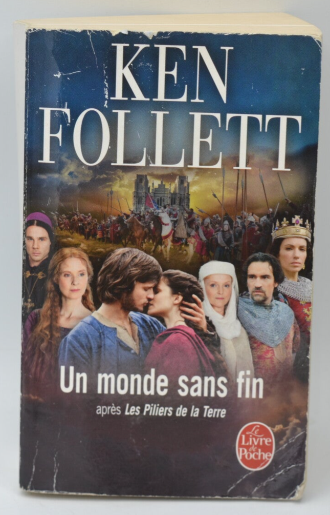 Un monde sans fin – Ken Follett – roman historique saga médiévale épopée construction cathédrale drame d’occasion - livre