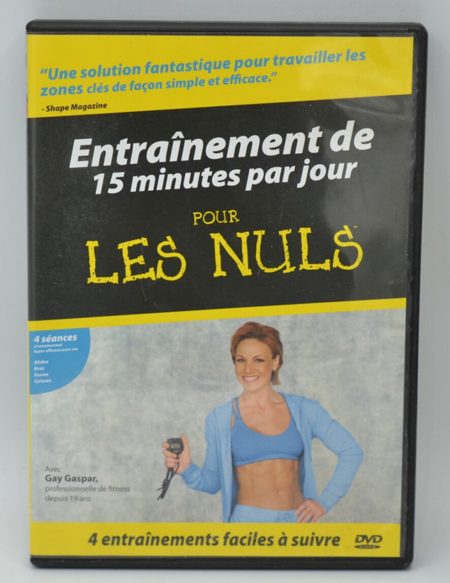 Entraînement de 15 Minutes par Jour pour Les Nuls - Gay Gaspar - Dvd