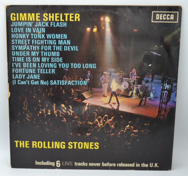 Gimme Shelter The Rolling Stones - 33 rpm vinyl record