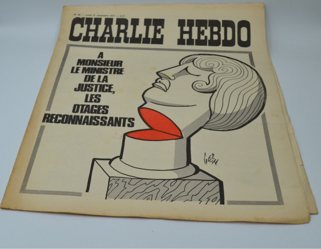 Charlie Hebdo N° 45 - A Monsieur Le Ministre De La Justice, Les Otages Reconnaissants - 27-09-1971 - livre magazine