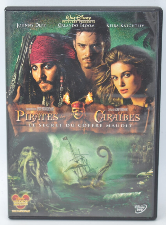 pirates des caraïbes - le secret du coffre maudit - Johnny Depp - DVD - aventure