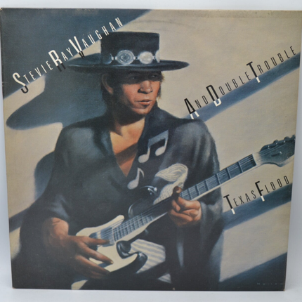 And double trouble Texas Flood Stevie Ray Vaughan - disque vinyle 33 tours