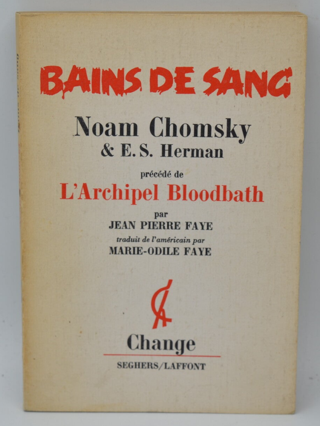 Bain de sang - Noam Chomsky - 1975 - livre