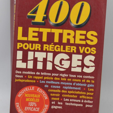 400 Briefvorlagen zur Beilegung Ihrer Streitigkeiten - Zoubida Azzouz - 2000 - Buch