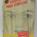 Recette pour homicide - Owen Cameron - 1955 - livre