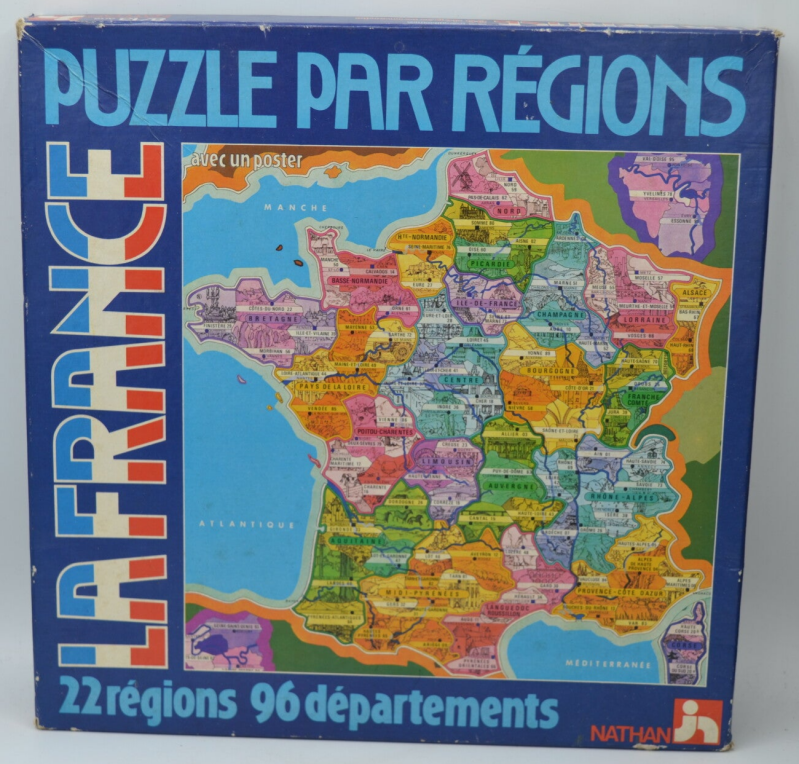 France by Region Puzzle - Puzzle Board Game