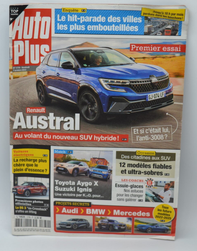 Austral premier essai - Auto plus - n°1779 - A. 2022 - revue - voiture