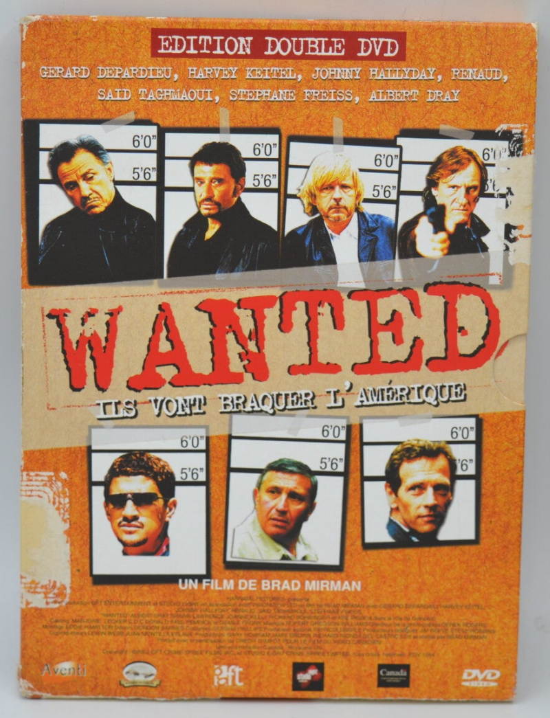 Wanted - Edition Collector Ils vont braquer l'Amérique - Depardieu - Hallyday - Renaud - Comédie - DVD