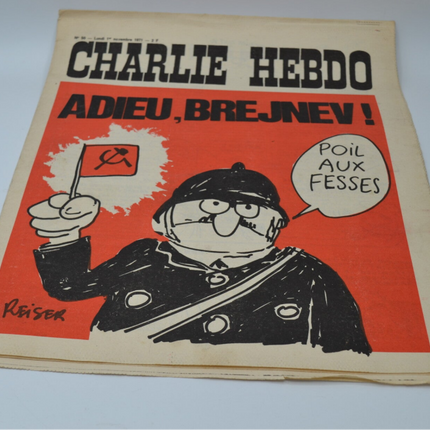 Charlie Hebdo No. 50 - Farewell Brezhnev! - 01-11-1971 - magazine book