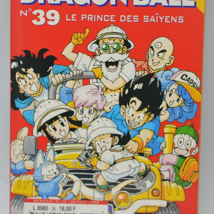 Le prince des Saïyens - tome 39 - Dragon Ball - Akira Toriyama - 1999 - livre Manga