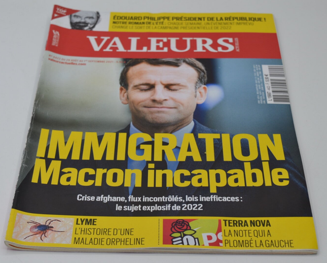 revue magazine Valeurs actuelles - N° 4422 - Immigration Macron incapable