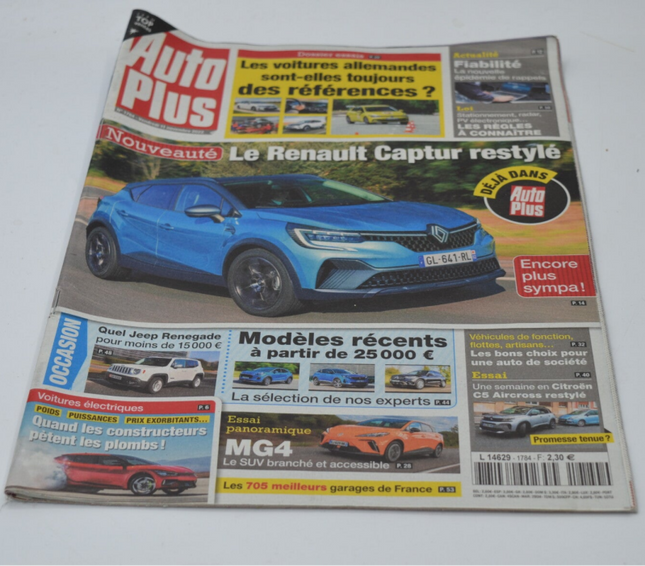 Le Renault Capture restylé - Auto plus - n°1784 - A. 2022 - revue - voiture