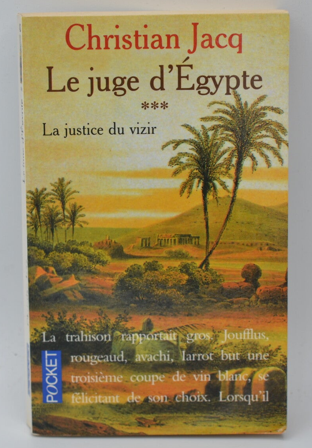 The Judge of Egypt, volume 3 The Vizier's Justice - Christian Jacq - 2000 - book