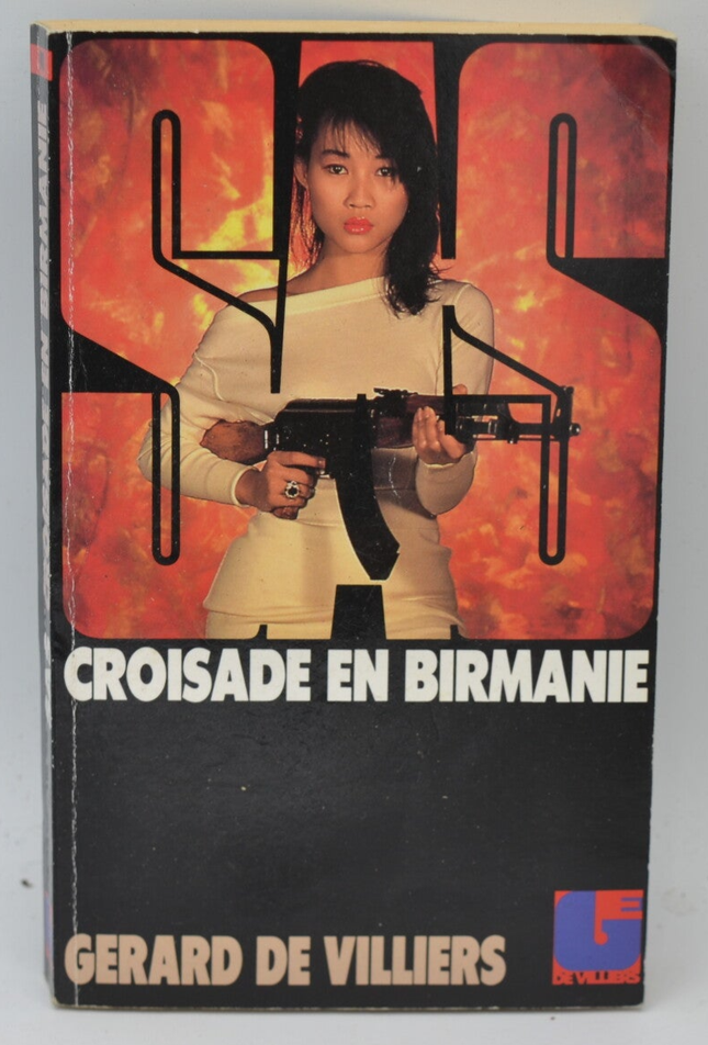 Crusade in Burma - SAS 98 - 1990 - Gérard de Villiers - book