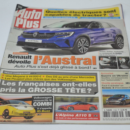 Quelles voitures électriques sont capables de tracter ? - Auto plus - n°1749 - A. 2022 - revue - voiture