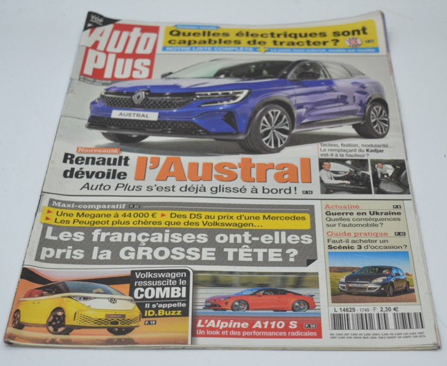 Quelles voitures électriques sont capables de tracter ? - Auto plus - n°1749 - A. 2022 - revue - voiture