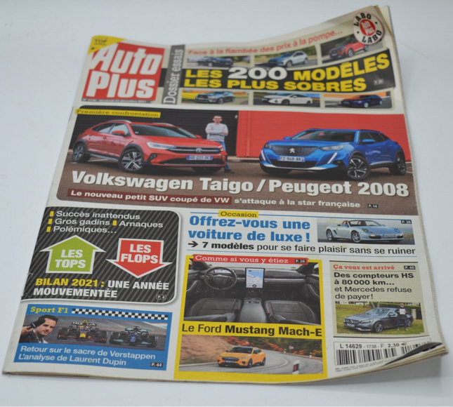 Les 200 modèles les plus sobres - Auto plus - n°1738 - A. 2021 - revue - voiture