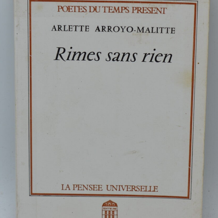 Rhymes without anything - Arlette Arroyo-Malitte - 1986 - book