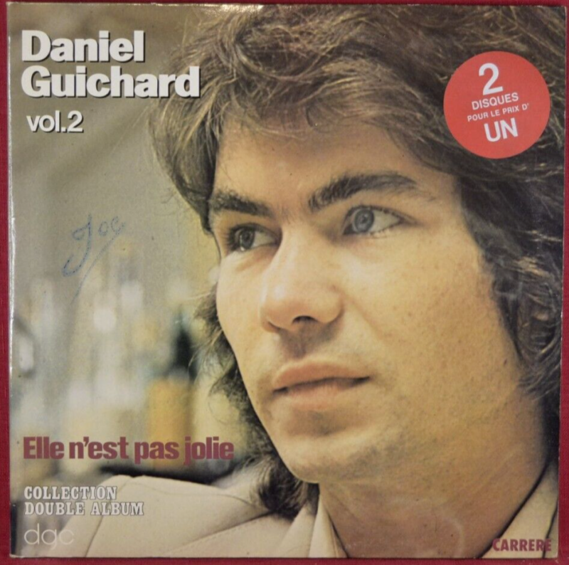 Daniel Guichard She's Not Pretty - 33 rpm vinyl record