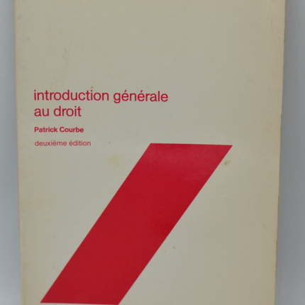 Zivilrecht: Allgemeine Einführung in das Recht - Patrick Courbe - 1990 - Buch
