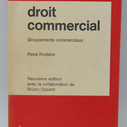 Commercial Law Commercial Groups - René Rodière - 1977 - book
