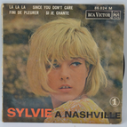 Sylvie in Nashville La La la / No More Crying / If I Sing / Since You Don't Care – Sylvie Vartan – 45 U/min Vinyl-Schallplatte