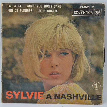 Sylvie in Nashville La La la / No More Crying / If I Sing / Since You Don't Care – Sylvie Vartan – 45 U/min Vinyl-Schallplatte