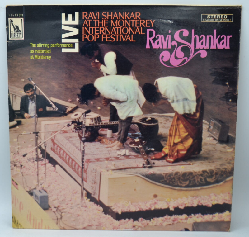 Beim Monterey International Pop Festival Ravi Shankar – 33 U/min Vinyl-Schallplatte