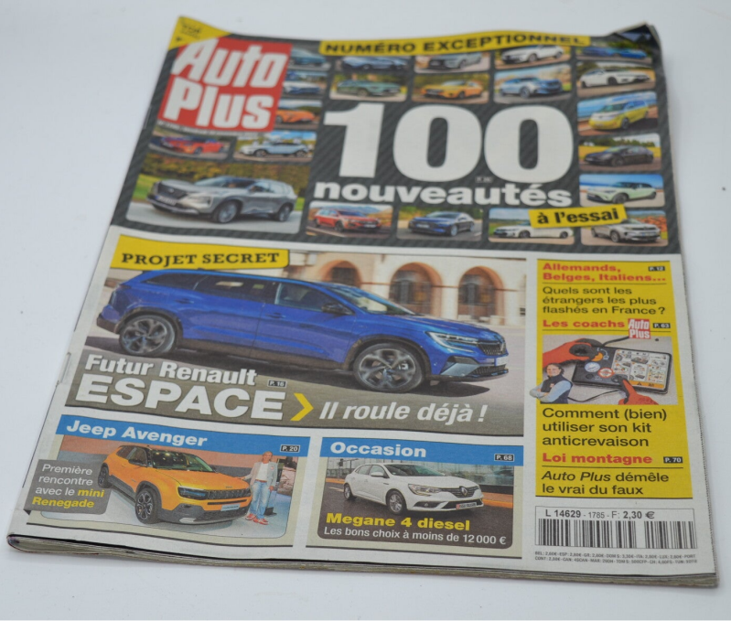 100 nouveautés Futur Renault espace - Auto plus - n°1785 - A. 2022 - revue - voiture