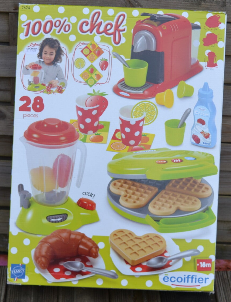 100% Chef Small Appliances for Kids - 28 Pieces - Board Game