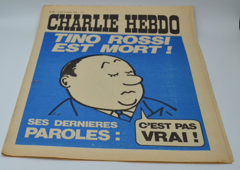 Charlie Hebdo N° 60 - Tino Rossi Est Mort - 10-01-1972 - livre magazine
