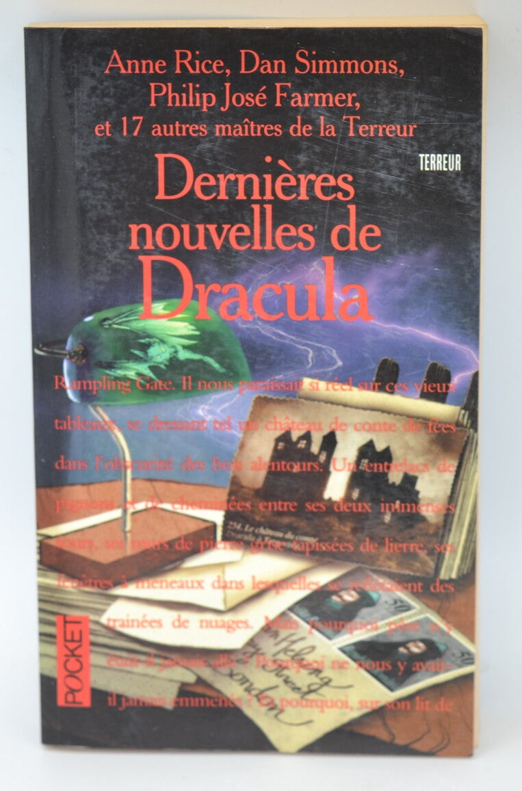 Dernières nouvelles de Dracula - Anne Rice - 1996 - livre