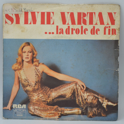 La drole de fin - Sylvie Vartan - disque vinyle 45 tours