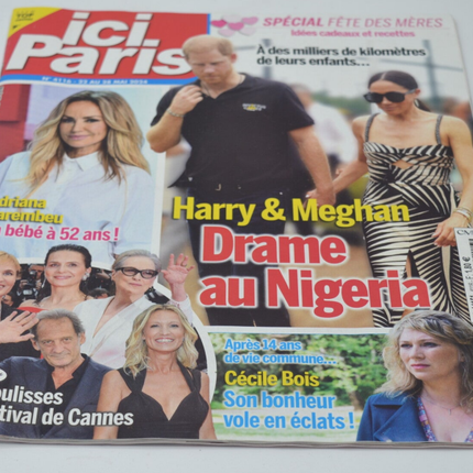 revue magazine Ici Paris - N° 4116 - 2024 - Harry & Meghan Adriana Karembeu