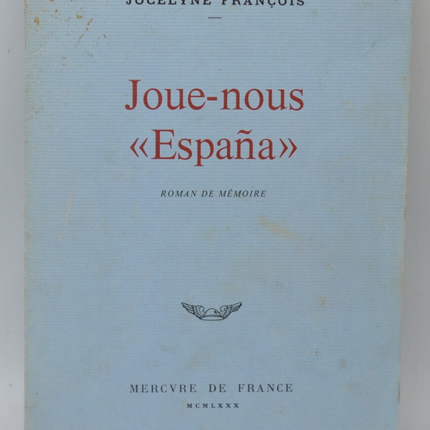 Spielen Sie uns Spanien – Jocelyne François – 1980 – Buch