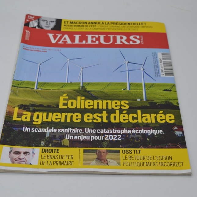 revue magazine Valeurs actuelles - N° 4419 - Eoliennes la guerre est déclarée