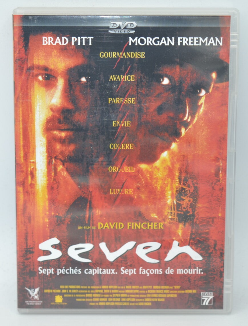 Sieben - Brad Pitt, Morgan Freeman, Gwyneth Paltrow, Kevin Spacey, - Thriller-DVD