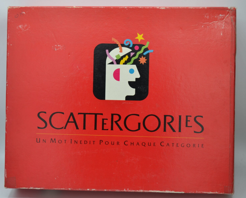 Scattergories a new word for each category - board game
