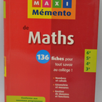 Maxi Maths Memorandum 6th-5th-4th-3rd - Pierre Curel - 2011 - book