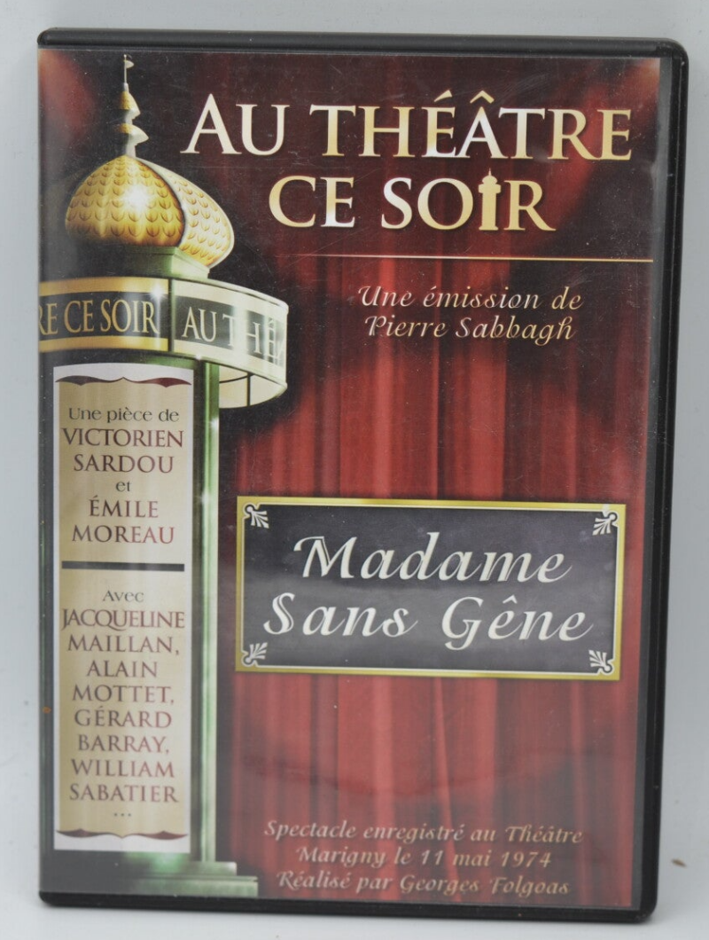 Madame Sans Gêne heute Abend im Theater – Jacqueline Maillan – DVD