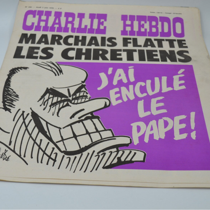 Charlie Hebdo No. 290 - Marchais Flatters Christians - 03-06-1976 - magazine book