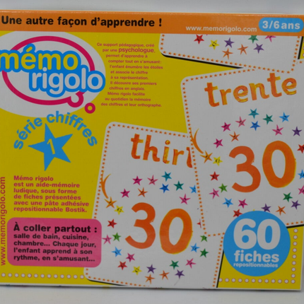 Memo Rigolo Zahlenreihe 3/6 Jahre - Brettspiel